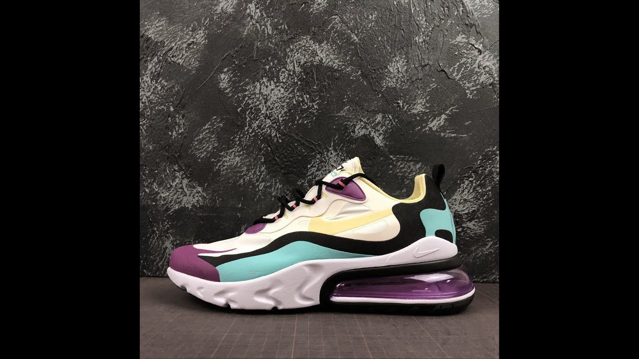 air max 270 react white purple