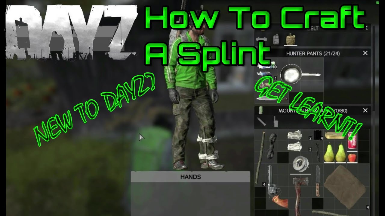 Dayz How To Craft A Splint YouTube