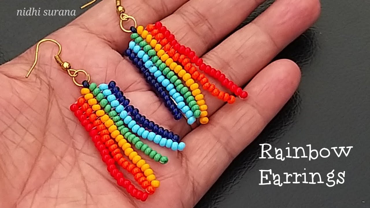 Seed Bead Rainbow Tutorial  DIY Jewelry Making 