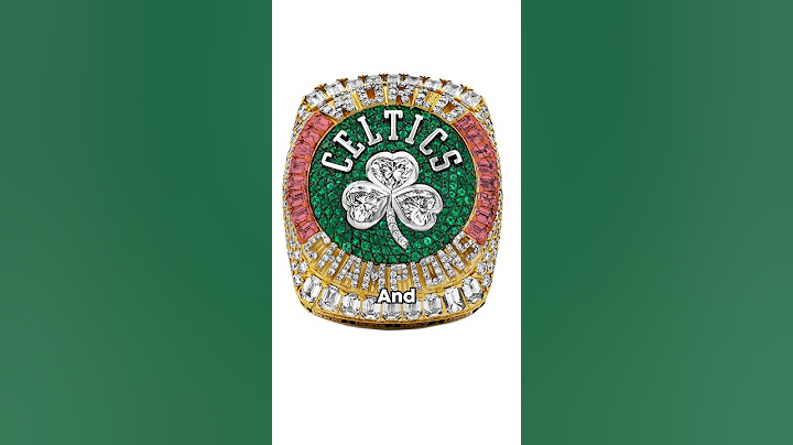 The Celtics Championship Ring is INSANE!