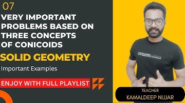 Conicoids I Tangent planes which contain the given lines and touch conicoid I Kamaldeep Nijjar