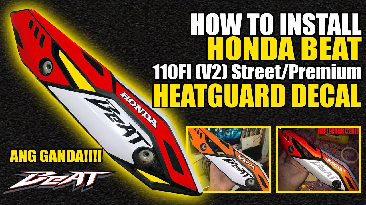Honda Beat 110fi Heatguard Decals (How to Install)