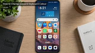 OnePlus 12에서 Gboard 키보드 색상을 빨간색으로 변경하는 방법 screenshot 4