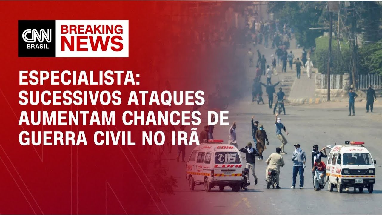 Sucessivos ataques aumentam chances de guerra civil no Irã, diz especialista | HORA H