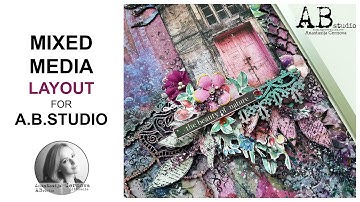 Mixed media Pink Layout