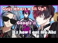 Ver Doesn't Know what a Sit up is - Doppi Explains [NIJI EN]