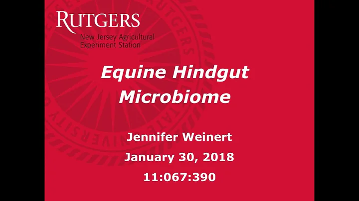 Microbiome lecture - Dr. Jennifer Weinert