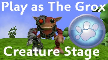 Playing as The Grox in Creature Stage (Spore)