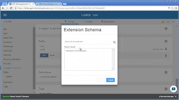Vendor Extensions in the IBM API Management Beta 1