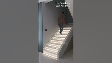 Không gian sống hiện đại hơn với đèn LED cầu thang cảm ứng thông minh #cauthangthongminh