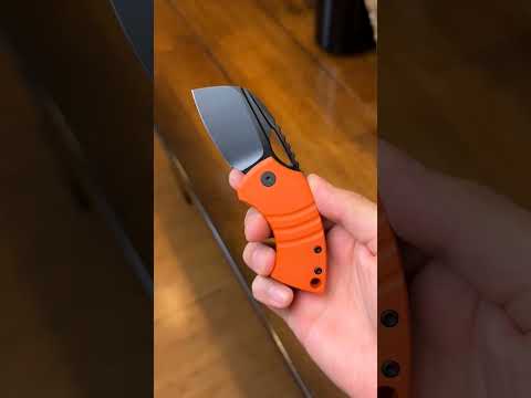 Urban EDC Gnat-S XL in Orange G10 & DLC Coated Blade  