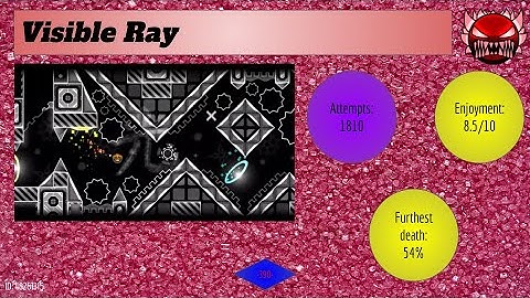 Beating the ENTIRE Pointercrate Demonlist! Level 390 - Visible Ray