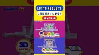 Pcso Lotto Result Today 9Pm Live - January 16, 2026 Friday