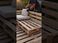 A luxury backyard lounge 😮🔥 #DIY #BackyardMakeover #PalletFurniture #OutdoorLiving #DIYProjects
