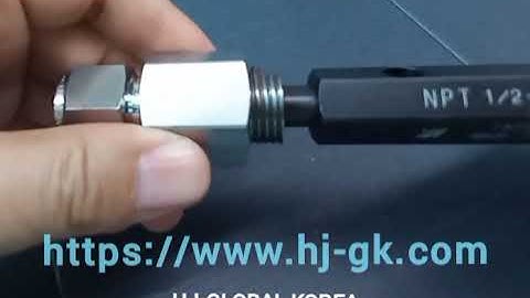 NPT Thread Plug gauge (HJ-GK Fittings)