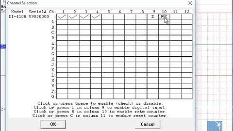 Enabling Channels with a DI-4108