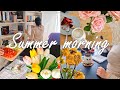 Peaceful moments alone at home☀️☕ A slow cozy summer morning