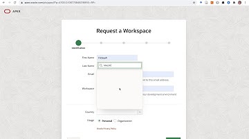 How To Create Oracle APEX Workspace