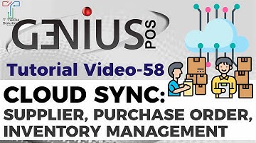 Genius POS Advance Tutorial 58 Cloud Sync: Supplier, Purchase Order, Inventory Management | T Tech