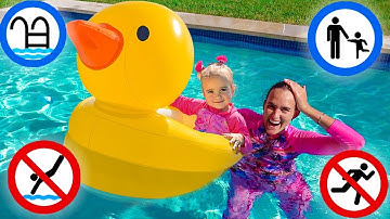 Alice has a fun at the pool and other useful stories for kids