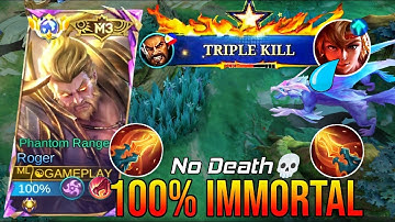 WTF DMG!! Roger New Meta Build 2025 100% IMMORTAL - (Must Try👍 Top Global Roger - MLBB