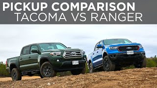 Ford Ranger 2021 года против Toyota Tacoma 2021 года | Сравнение пикапов | Вождение.ca