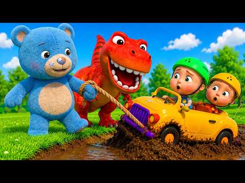 Ten In The Mud (Dino Version) | Learn Dinosaurs | T- Rex | Sumo Bo Nursery Rhymes