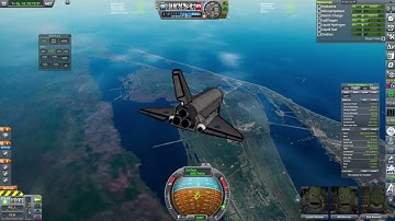 KSP RSS Space Shuttle Re-entry Test Flight