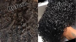REVIVE OLD CURLY WEAVE | Boiling Method |
