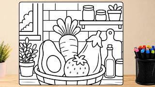 Career Overview These Fruits & Vegetables Look AMAZING in Color! | Coloring Page
