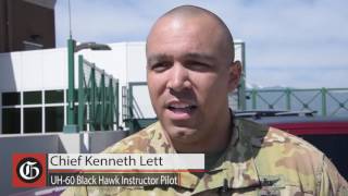 Medevac training for Fort Carson helicopters on top of Memorial Hospital in Colorado Springs
