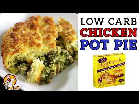 Low Carb CHICKEN POT PIE plus a CARBQUICK REVIEW! - Easy Weeknight Low Carb Casserole