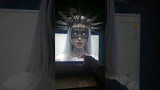Late-night editing vibes turned surreal. A moment where reality and digital art blend #Shorts #DarkA