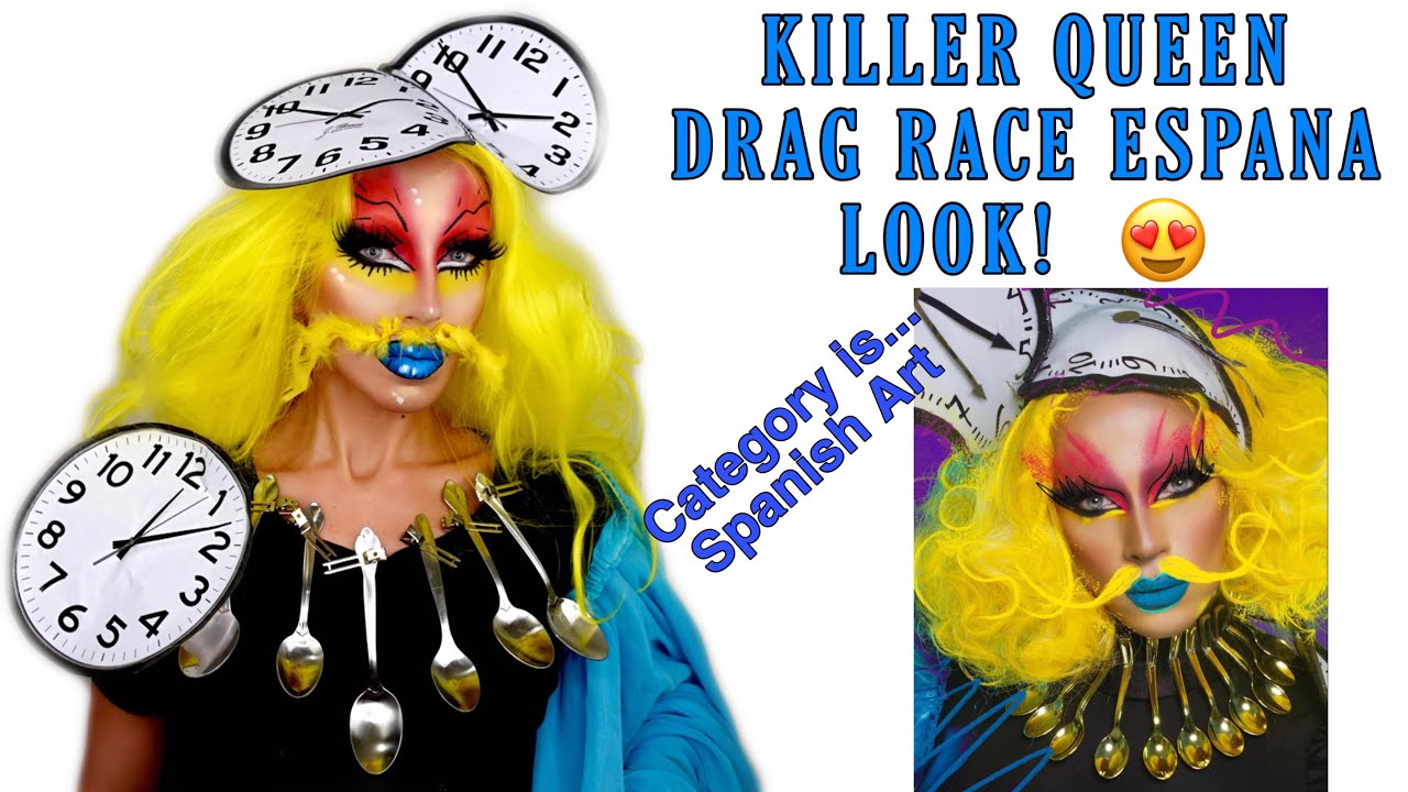 KILLER QUEEN DRAG RACE ESPANA SPANISH ART MAKEUP TUTORIAL