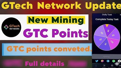 GTech Network Update|Spin to Earn 1-100 GTC Points|How to claim GTC points|points converted to Shiba