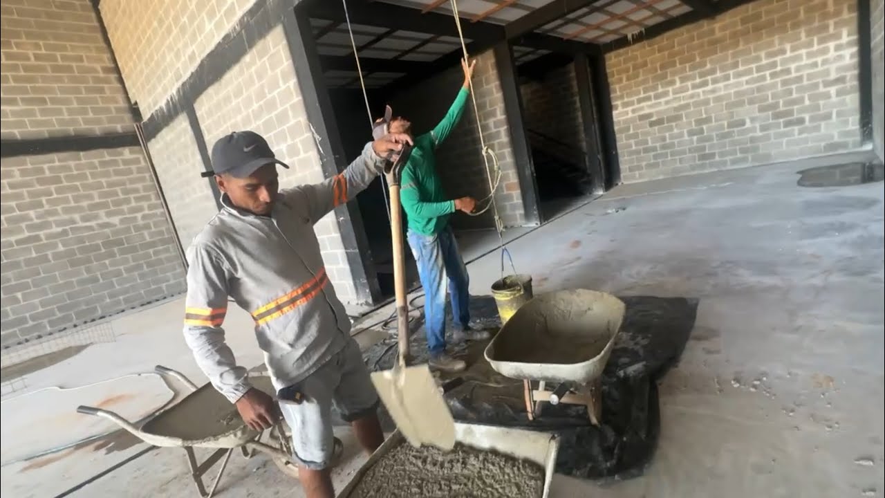 [GALPAO EST] Piso do Galpão Industrial Pronto! Veja o Resultado da Concretagem!