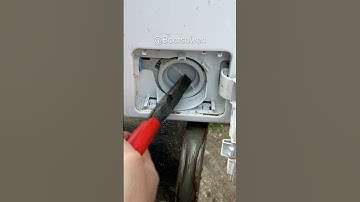 How to remove a STUCK BROKEN washing machine drain FILTER PLUG