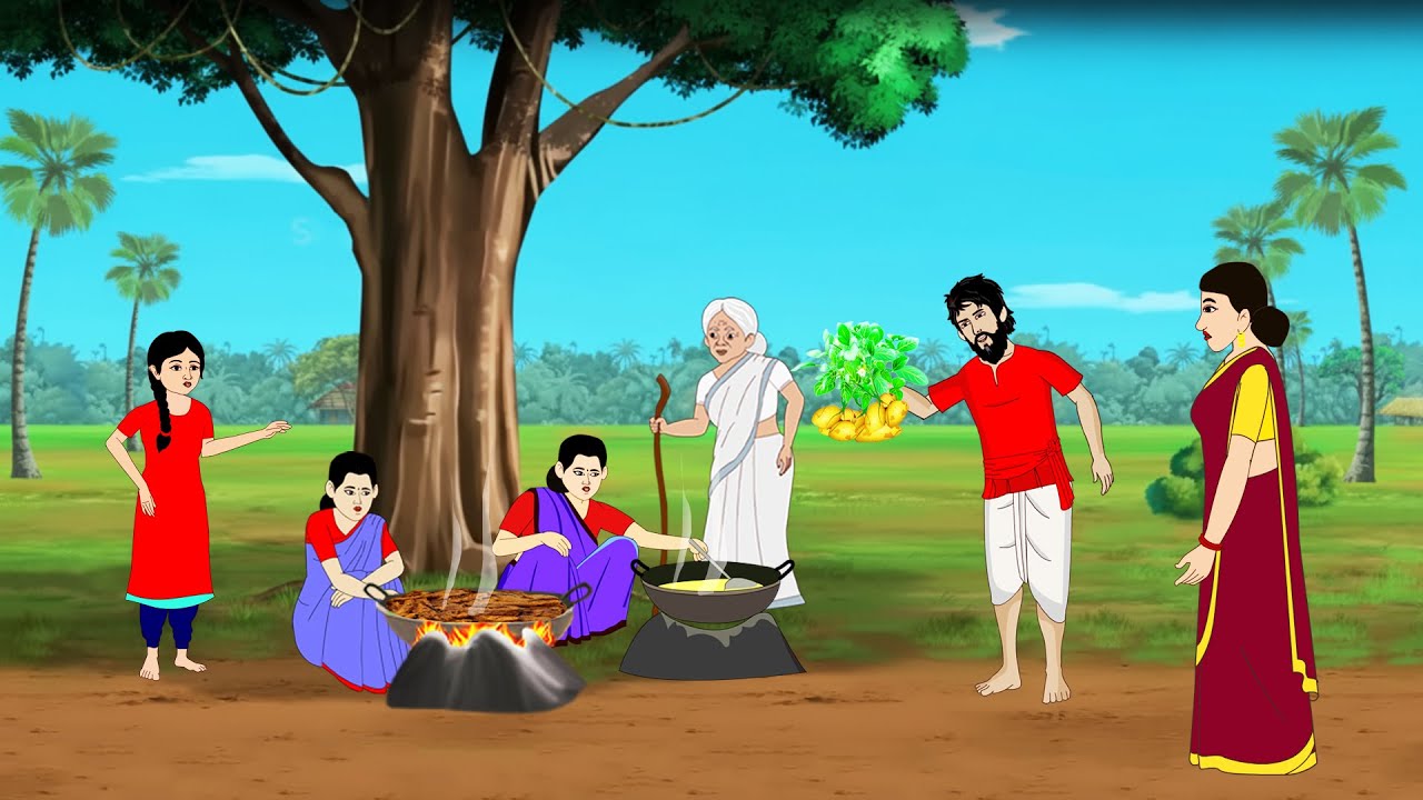 নতুর আলু দিয়ে হাঁসের মাংস Bengali Moral Stories Cartoon। Bangla Golpo। Thakumar Jhuli। Dadar Golpo