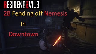 Resident Evil 3 Remake Fending Off Nemesis 2B