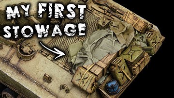 My First Real Attempt At Painting Stowage (Gone Serious) | M4A3E8 Sherman Easy 8 | Tamiya 1/48