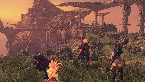 Xenoblade Chronicles DE Glitch to Bionis Shoulder with Main Game Characters