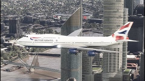 The Boeing 747 made a slight mistake when it was about to land at Brisbane Airport