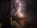 Massive lightning strike over the port from a ship #lightning