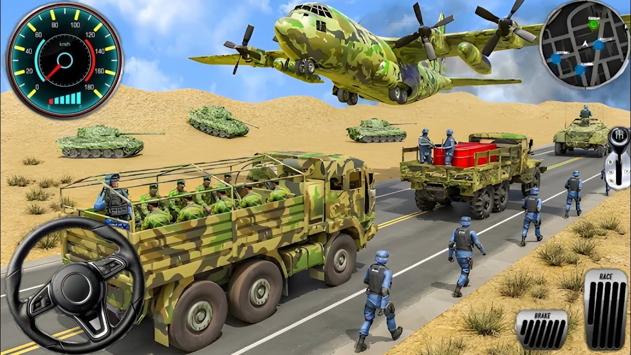 Army Truck Driving Cargo Games - US Offroad Army Truck Driving 3D 2025 - Andriod Gameplay #1