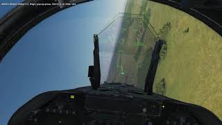 DCS F18 Aircraft Shot Down and Ejected Pilot Flyby