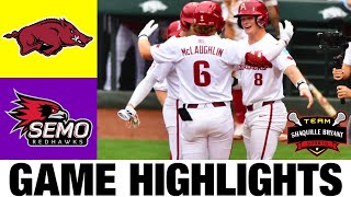 #5 Arkansas vs Southeast Missouri State Highlights | 2024 NCAA Baseball Championships