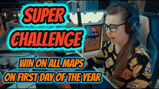 Super CHALLENGE on 1st January | Can she win on all maps ? [PUBG]