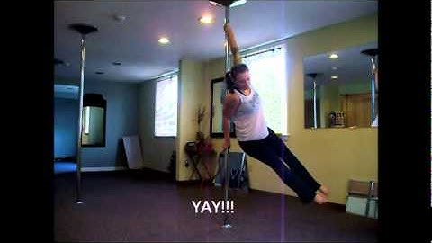pole practice 3/26/12 pole fitness by jena***reverse grab spins