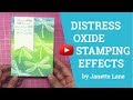 Amazing Tim Holtz Distress Ink Stamping Techniques - Dragonfly Card Tutorial