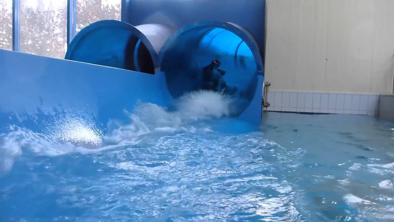 Phönixbad Ottobrunn - blaue Röhrenrutsche "Blue Tube" Onride